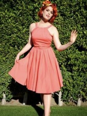 PinUp Couture Coral Harley Dress